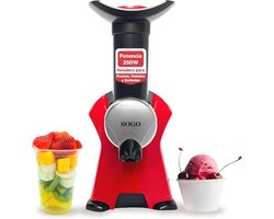 Veelzijdige IJsmachine voor Gezonde Ijsdesserts en Sorbets met Natuurlijke Vruchten – Afneembare Accessoires en Snelle Reiniging