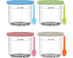 Vervanging voor Ninja Creami Pints - 4 stuks - compatibel met NC300 NC301 - Deluxe ijsmachines - vaatwasmachinebestendig