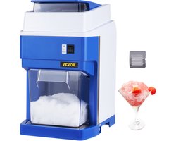 VEVOR Elektrisch Ijsscheerapparaat,290 x 390 x 440 mm, 4-Bladige RVS Kop, 120 kg/h, Geïntegreerd Ontwerp, Ingebouwde IJsopvang, Uitschakelbeveiliging, Motoroverbeladingbeveiliging, Waterdicht, Geschikt voor Restaurants, Kantines, Bars, Cafés