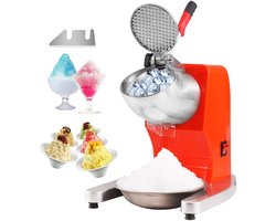 VEVOR Elektrische IJsscheermachine, Gemaakt van ABS/SUS304/ADC12, 4-Bladige RVS Kop, 300W Koperen Motor, 100 kg/h, Anti-Spat Ontwerp, Ergonomisch Handvat, Waterdichte Schakelaar, 390 x 260 x 310 mm, Geschikt voor Restaurants, Kantines, Bars, Cafés