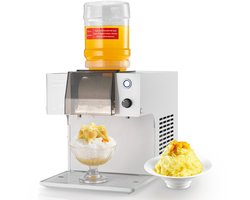 VEVOR Snowflake-ijsmachine, 80kg/dag Ijsschaafmachine, Ijsschaafmachine met Roestvrijstalen Mes, Elektrische Bingsu-machine met 1,8 L Tank, Snelle Koeling In 90 Seconden, voor Thuis en Kleine Evenementen