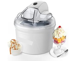 WNHB® Ijsmachine Zelfvriezend – Roomijsmachine met Compressor – Ijsmaker voor Thuis – Zelf Vriezend – Voor Sorbet, Gelato & Yoghurt
