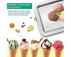 Zelfgemaakte IJs Maker / Rol IJs Maker voor Kinderen en Familie - Gezond en Leuk DIY IJs