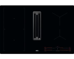 AEG CCE84543CB EcoLine 6000 serie Combohob- Inductie kookplaat met afzuiging - Bridge functie - 80 CM
