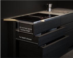 AEG CCE84779CB Zwart Ingebouwd 83 cm Inductiekookplaat zones 4 zone(s) Inbouw afzuigkap