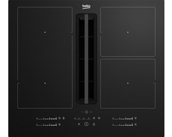Beko HIXI 64700 UF Zwart Ingebouwd 60 cm Inductiekookplaat zones 4 zone(s) Inbouw afzuigkap