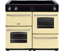 Belling Farmhouse 100Ei Range cooker Zone van inductiekookplaat Crème