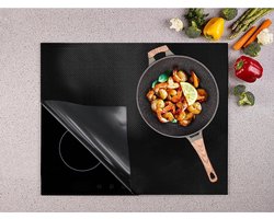 Beschermende mat voor inductiekookplaat - 52 x 61 cm - siliconen mat - warmte-isolerend - grote inductie kookplaat
