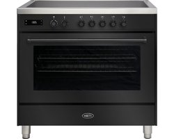 Boretti MLI95BZW Inductiefornuis 90cm, 5 zones + Flex, XL-oven 123L, ZW