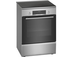 Bosch HLS59D351 - Serie 6 - Fornuis - Vrijstaande Inductiefornuis - 3D Hetelucht: gelijkmatige luchtverdeling - Auto Pilot10 bereid elk gerecht perfectRVS