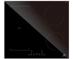 CONTINENTAL EDISON 4-zone inductiekookplaat CETI4ZFLEX3 - Flex - 7200W - 4 boosters - zwart