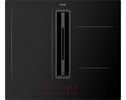 ETNA AKI560ZT - Ingebouwde kookplaat - Zwart - 60 cm - Inductie - 4 zone(s) Inbouw afzuigkap - Touch bediening - 10 snelheden - Restwarmte indicatie