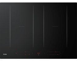 ETNA KIF6472ZT - Performance Inductiekookplaat met koppelbare flexzones - Zwart - 70 cm breed - 1 of 2-fasen - sliderbediening - boostfunctie en timer per zone - pandetectie- en panverplaatsfunctie - ConnectLife