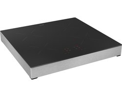 ETNA KIV454RVS - Plug & Cook inductiekookplaat (55 cm) - 4 kookzones - 10 kookstanden - Kinderslot - 4 Timers - Kookduurbegrenzing - Centrale aan/uit bediening