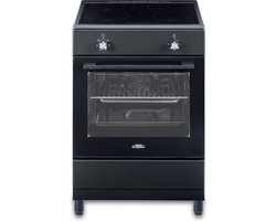 Everglades EVCK6210 - Inductie Fornuis - Mat Zwart - 60CM - Hoogte 89 - 94CM - 56 Liter - 6 Ovenstanden - Hete Lucht - Telescopische Metalen Poten - 5 Jaar Garantie