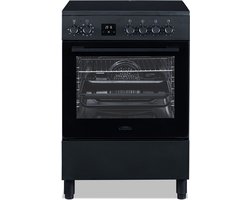 Everglades EVCK6250 Pro Line - Inductiefornuis - Halley Flat - Mat Zwart - 60 CM - Inductie Met Knopbediening - Digitale Timer - 9 Ovenstanden - 5 Jaar Garantie