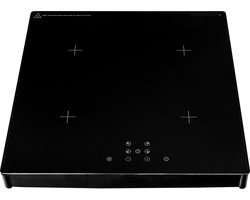 Exquisit FKI55-2 - Inductie Kookplaat - 4 kookzones - Geleverd met stekker - 5 Jaar Garantie - Met Panherkenning - Zwart