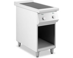 Inductiekookplaat - 8500 W - 2 kookplaten - tot 260 °C - roestvrij staal - Royal Catering
