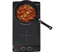 Inventum VKI3010ZWA inductie kookplaat 30 cm - 2 kookzones - 1-fase plug en play - Timer - 10 standen - 2900 W - Vrijstaand - Zwart