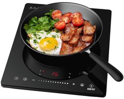 KAD® Inductie Kookplaat Vrijstaand - Vrijstaand & Inbouw - Elektrische Kookplaat - Zwart - 29cm x 37cm x 5cm