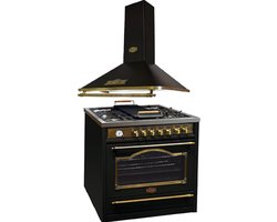 KAISER - fornuis - inductie - afzuigkap - HC 93655 IEm - A 9315 Em - inductiekookplaat - 90 cm - afzuigkap 90 cm