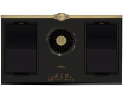Kaiser - inductie - KCT 9365 IEm Retro - inductiekookplaat met geïntegreerde afzuigkap - afzuigkap - 1250 m³/h - Empire design in brons