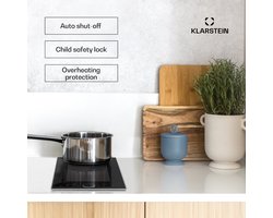 Klarstein Inductiekookplaat 2 Platen - Inbouw Inductiekookplaat Met 2 Kookplaten - 3500 Watt Inductiekookplaat - Inductiekookplaat Met Aanraakscherm & Timer - Efficiënte Elektrische Inductiekookplaat - Zwart