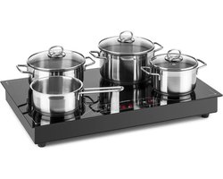 Klarstein Induktionskochfeld, Herd met 3500 Watt, Induktionskochfeld met Freizone, Modernes Freizonen Induktionskochfelder aus Glaskeramik, Leistungsstarkes Elektro Kochfeld voor Induktion – geschikt voor thuisfitness en sportschoolgebruik, duurzame