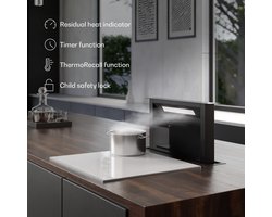 Klarstein Velaire inductiekookplaat - 4-zone inbouw inductiekookplaat, 7000 W boost, touchbediening, timer, kinderslot, warmte-indicator, keramisch glas, 60 cm, wit