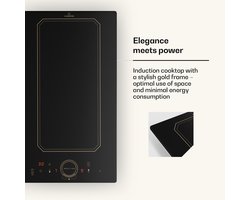 Klarstein Victoria Domino Inductiekookplaat - Flexzone Technologie - Zelfvoorzienend - Inbouwkookplaat - 29 Cm - 2 Zones - 3500 Watt - Booster - Temperatuuropslag - Timer - Glaskeramiek - Energiezuinig - VarioHeating - Flexibel - Zwart