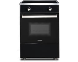Lonzano Inductie Fornuis - 60cm Breed - Boostfunctie - Zwart/RVS - Heteluchtoven- 2 Fase - 3 Fase - Touchbediening