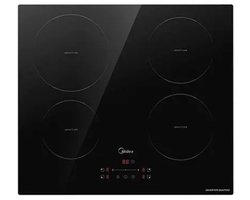 Midea MIH740F238K0 - Inductie elektrische kookplaat - Zwart - 4 Kookzone(s) - Touch bediening - Hete kookplaat Indicator - Kinderslot