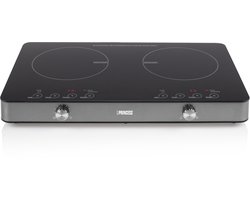 Princess 303011 Dubbele Inductie Kookplaat – Vrijstaand - Digitaal - LED-display – 3100 Watt – Zwart