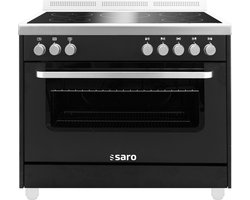 SARO inductiekookplaat + elektrische oven model TS95IND61N zwart