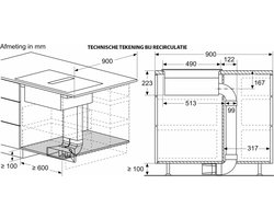 Siemens ED751HQ26E kookplaat Zwart Ingebouwd 71 cm Inductiekookplaat zones 4 zone(s) Inbouw afzuigkap