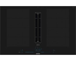 Siemens EX877NX68E kookplaat Zwart Ingebouwd 80 cm Inductiekookplaat zones 4 zone(s) Inbouw afzuigkap