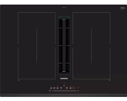 Siemens iQ500 ED731FQ15E kookplaat Zwart Ingebouwd 70 cm Inductiekookplaat zones 4 zone(s) Inbouw afzuigkap