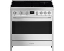 SMEG B95IMX9 - Inductie fornuis - 90 cm - RVS
