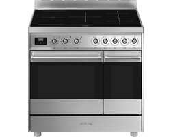 Smeg Symphony C92IPX9 - Vrijstaand fornuis - Inductiekookplaat zones - Roestvrijstaal - A