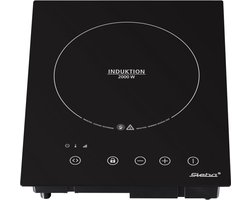 Steba IK60E - Inductiekookplaat - 1 pits - Inbouw/vrijstaand - 28 x 28 cm - 2000 Watt - 10 standen - Timer - Touch control