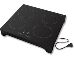 Tomado TIH5501B - Inductiekookplaat - Vrijstaand - 1 fase plug & play - Touch bediening - Zwart