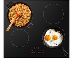 Tomado TIH6001B - Inductie kookplaat - Inbouw - Normale stekker - Makkelijk zelf aansluiten - 1 fase - 4 kookzones - Zwart