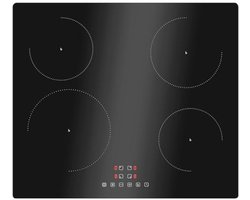 Zelfvoorzienende inductiekookplaat met 4 kookzones en boosterfunctie | 7400 watt | Touch Control