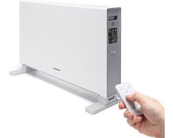 Aigostar Ember - Elektrische Kachel - 2000W - Convectorkachel met thermostaat - 3 Standen - Timer en Afstandsbediening - Wit