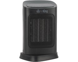 AirKing Elektrische Kachel - Compacte Keramische kachel met touchscreen - Kachelventilator 2 Standen 900 en 1800 Watt - Kantelbeveiliging - Draagbaar