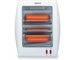 alpina Elektrische Kachel - Straalkachel - 2 Standen 400 en 800 Watt - Kantelbeveiliging - Draagbaar