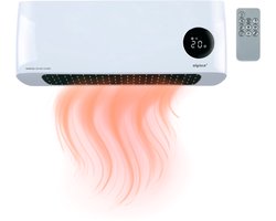 alpina Wandkachel – Met Timer & Afstandsbediening – 2000 W – 42 x 17.5 x 10.5 cm – Wit