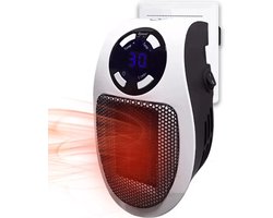 Artiva Stopcontact verwarming - Elektrische Kachel - Keramische Stopcontact Verwarming 500w - Wonder Heater - Plug In - Mini Kachel - Mini Heater - Badkamerkachel