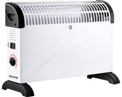 Auronic Elektrische Convectorkachel - 3 Warmtestanden - 750/1250/2000 Watt - Compact en Geruisloos - Regelbare Thermostaat - Wit