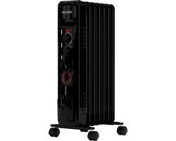 Auronic Olieradiator - 1500W Heater - Elektrische kachel - Thermostaat - Timer - 3 Standen - Zwart